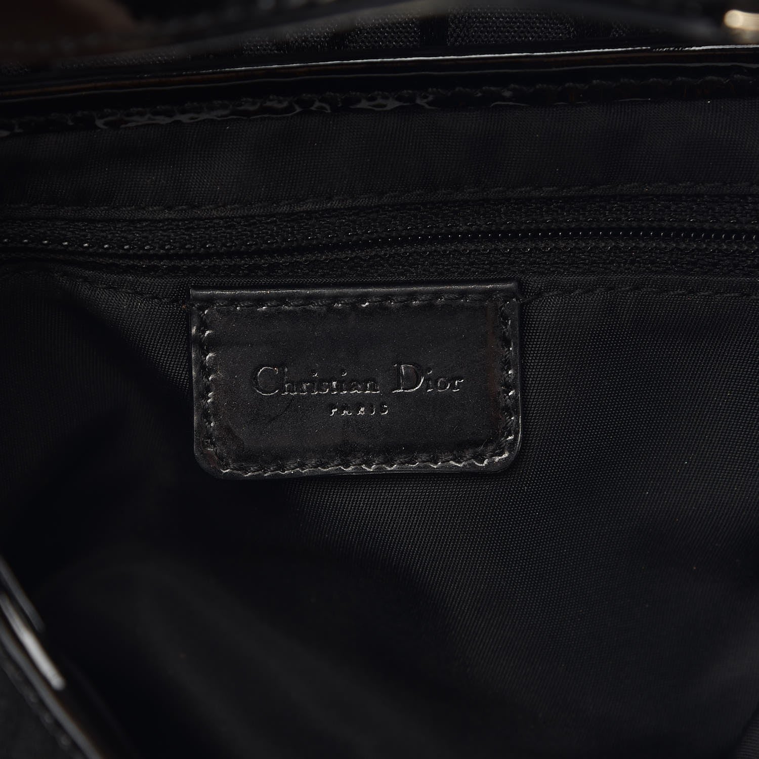 Christian Dior Monogram Saddle Bag Black 6 of 11