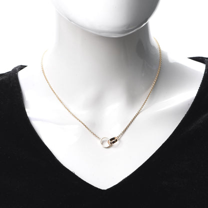 Cartier 18K Pink Gold Interlocking LOVE Necklace 2 of 7