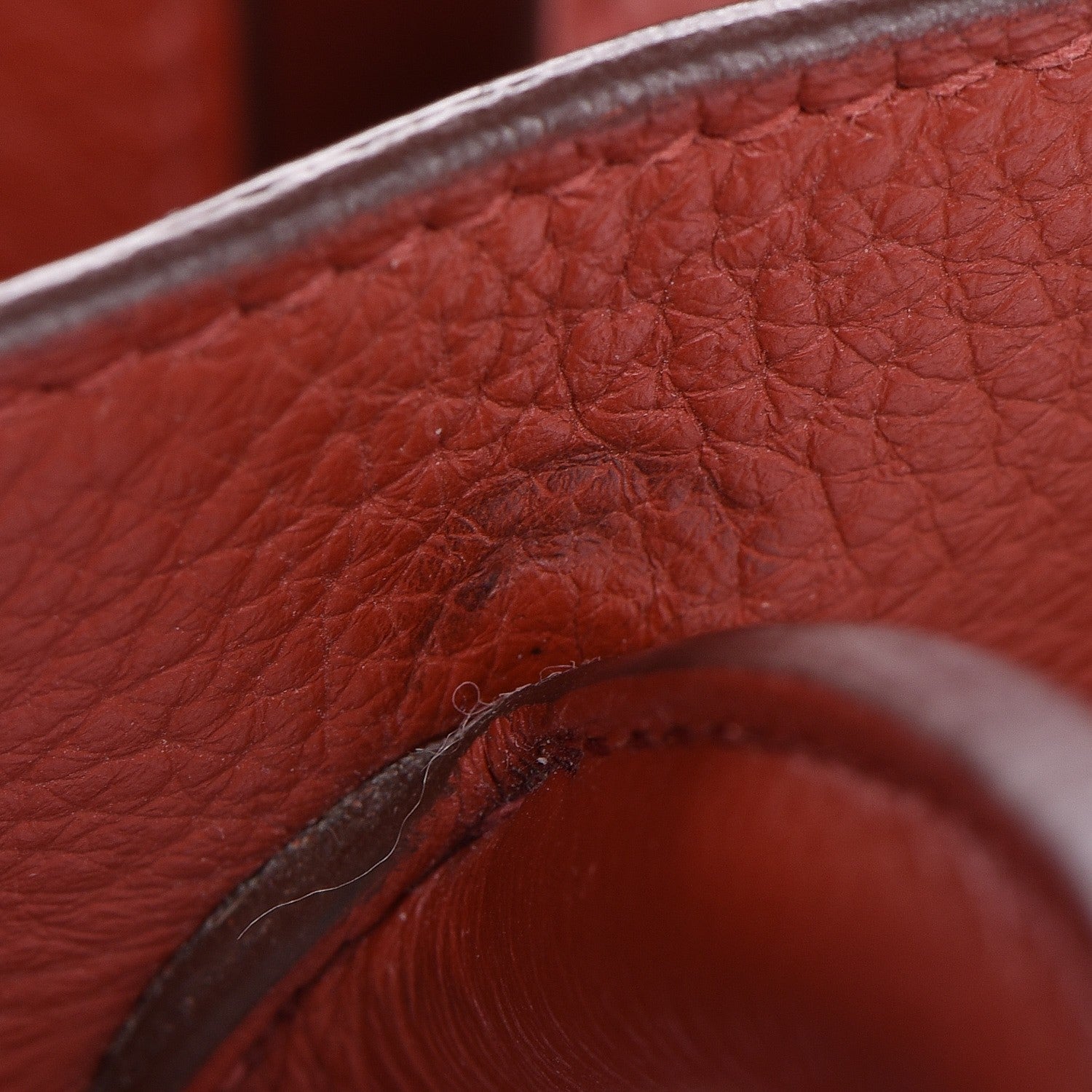 Hermes Taurillon Clemence Birkin 35 Rouge Venetian 9 of 36