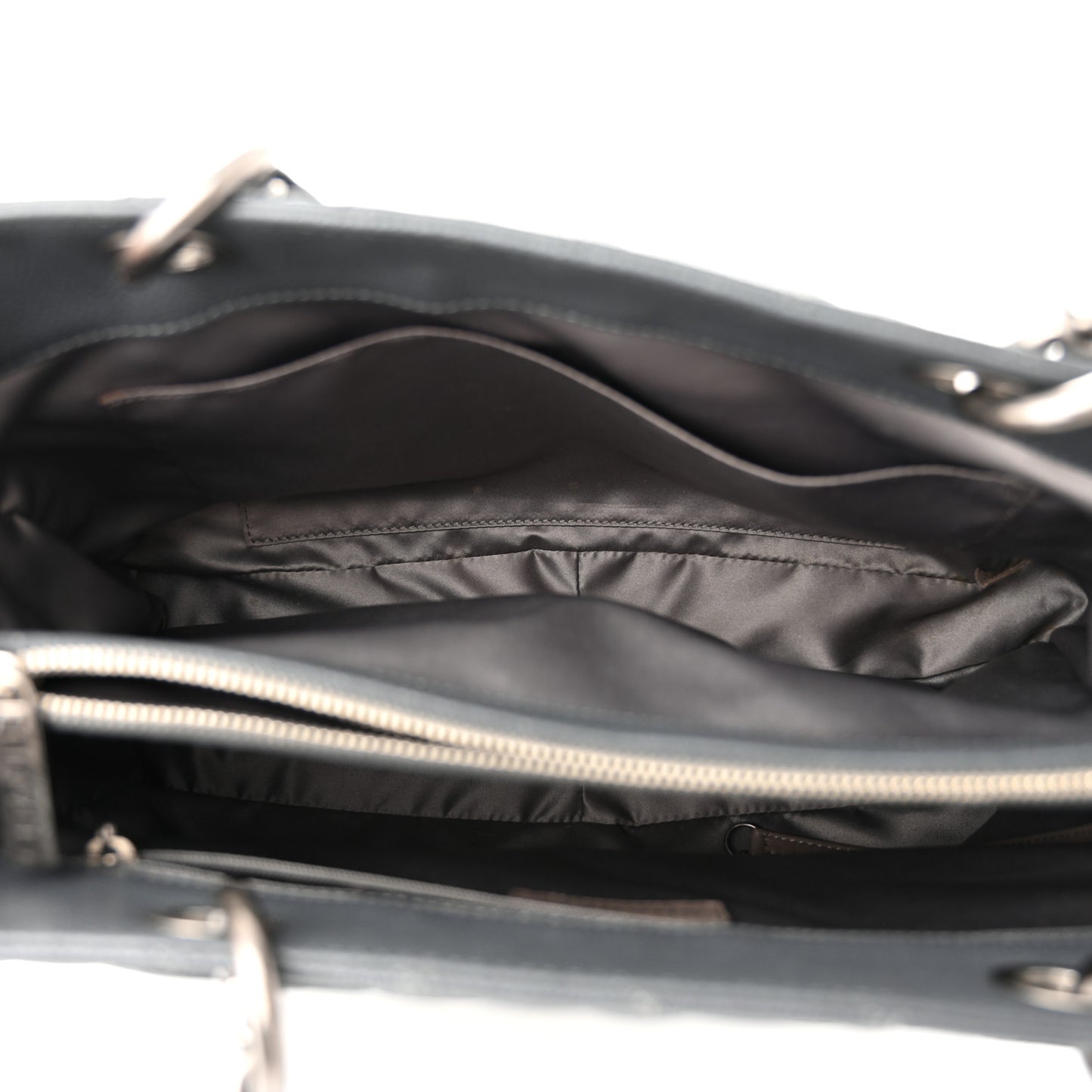 Caviar Quilted Grand Shopping Tote GST Dark Grey