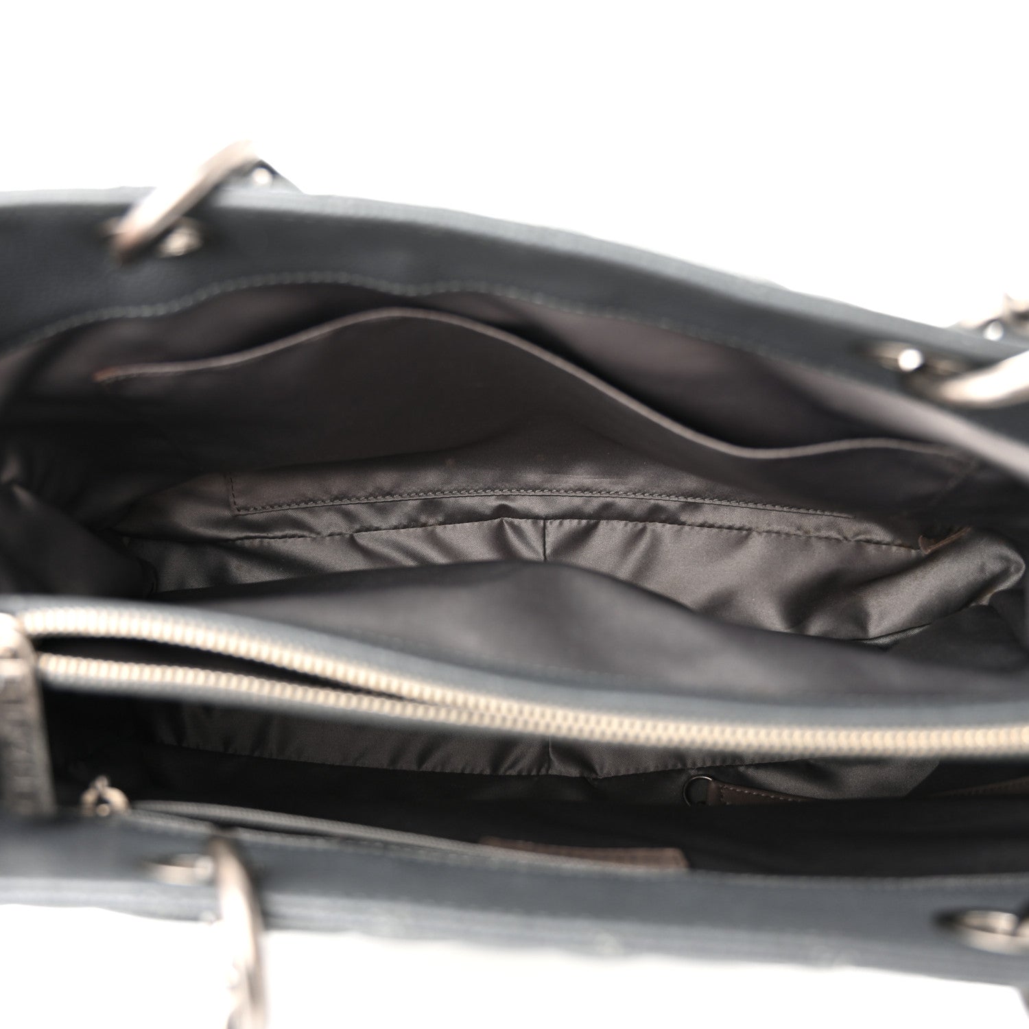 Chanel Caviar Quilted Grand Shopping Tote GST Dark Grey 5 of 10