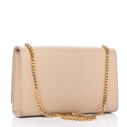 Saint Laurent Grain De Poudre Medium Classic Monogram Kate Satchel Marble Pink 3 of 11