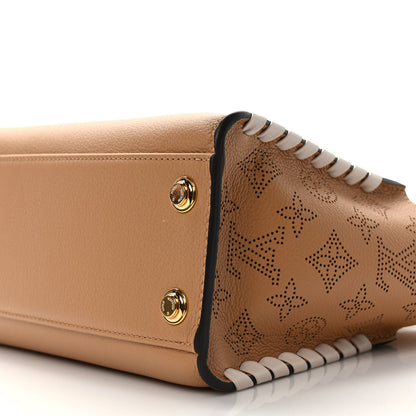 Louis Vuitton Calfskin Mahina Braided On My Side PM Arizona Brown 7 of 8