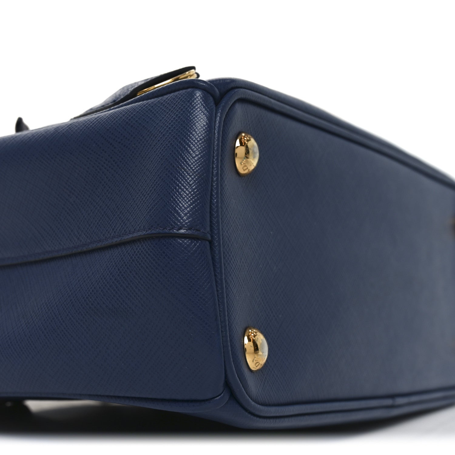 Prada Saffiano Lux Mini Galleria Double Zip Tote Bluette 12 of 16