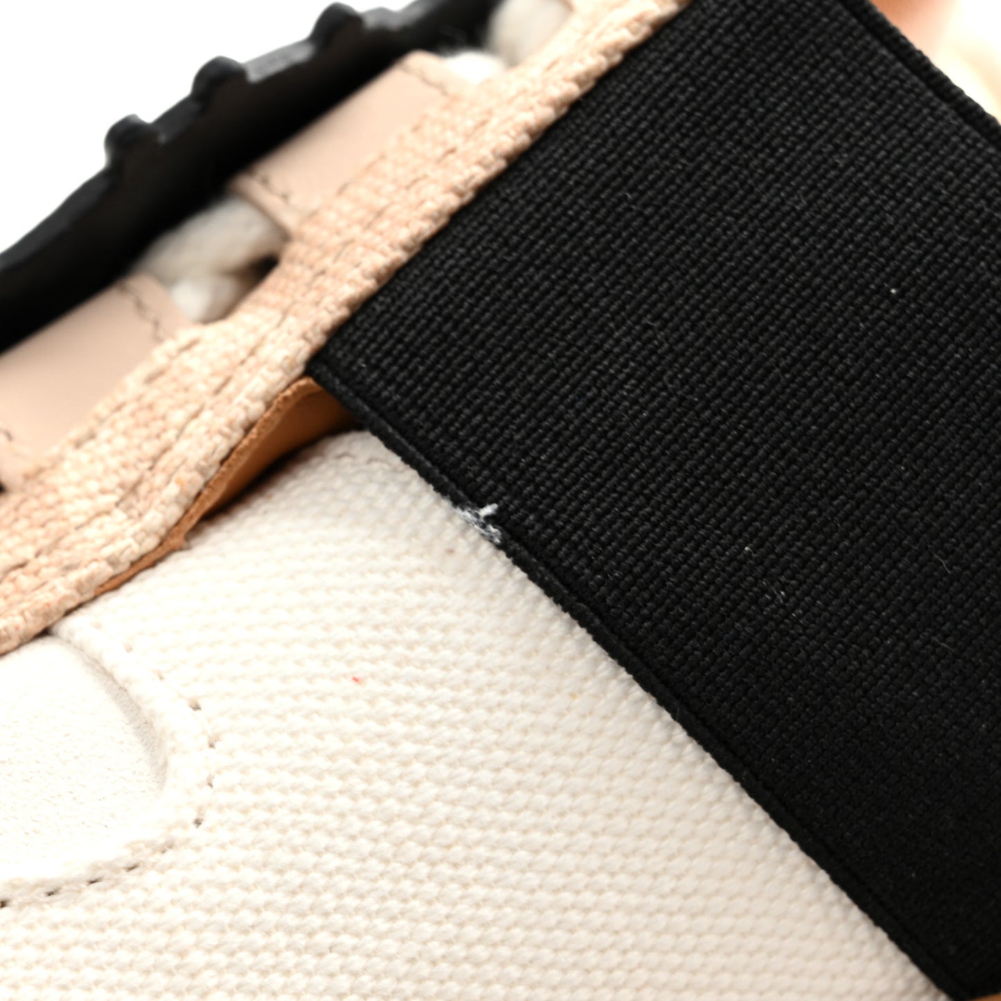 Canvas Catogram Lous Open Back Sneaker 38.5 White