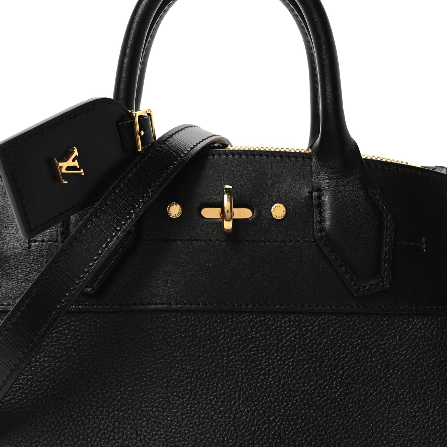 Louis Vuitton Calfskin City Steamer Mini Black 7 of 10