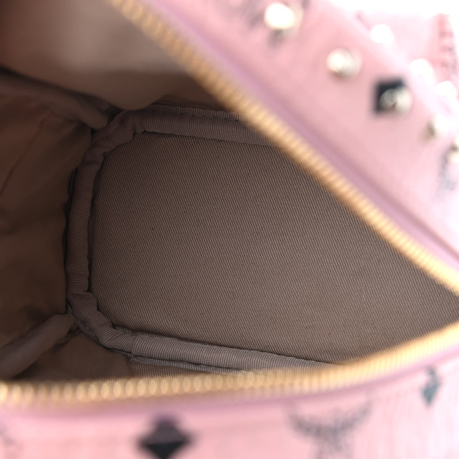 MCM Visetos Stud Mini Stark Backpack Soft Pink 5 of 8