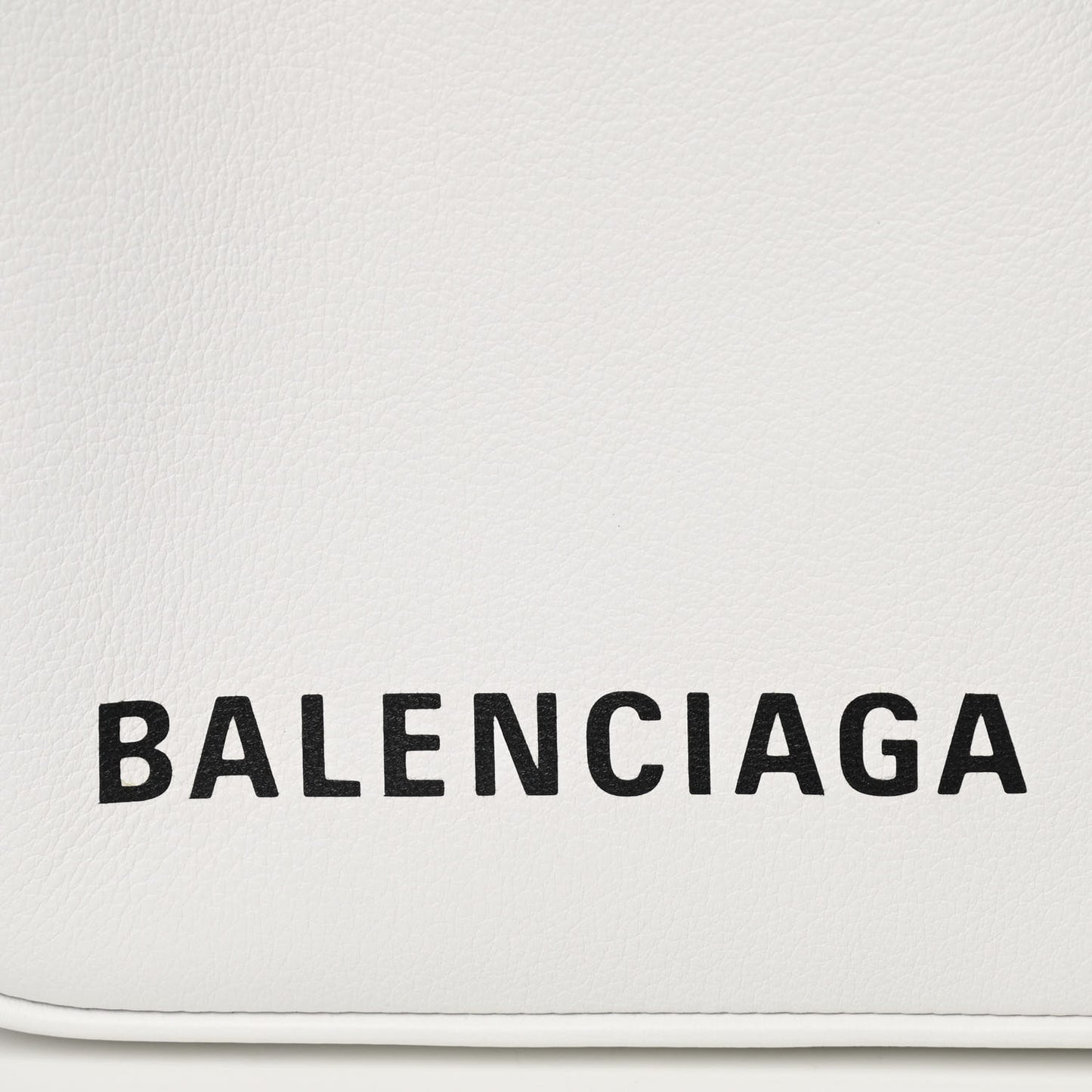 Calfskin S Triangle Duffle White