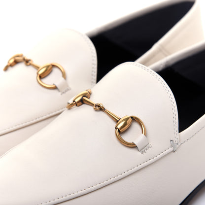 Gucci Lambskin Womens Brixton Horsebit Loafers 41 Mystic White 9 of 9