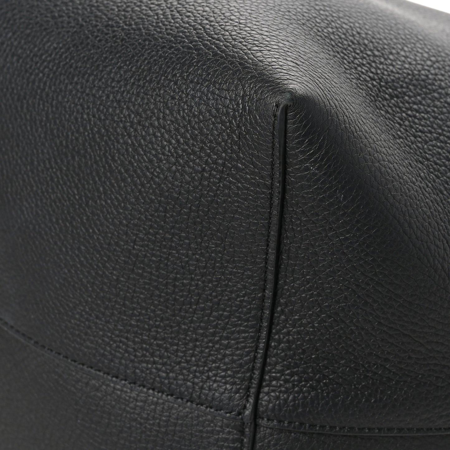 Grained Calfskin Large N/S Park Tote Black
