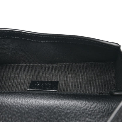 Gucci Monogram Jumbo GG Textured Dollar Calfskin Mini Horsebit 1955 Shoulder Bag Black 5 of 11