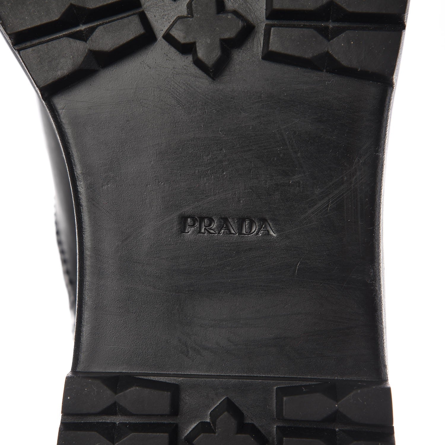 Prada Calfskin Canvas Lace Up Combat Boots 38 Black 10 of 10