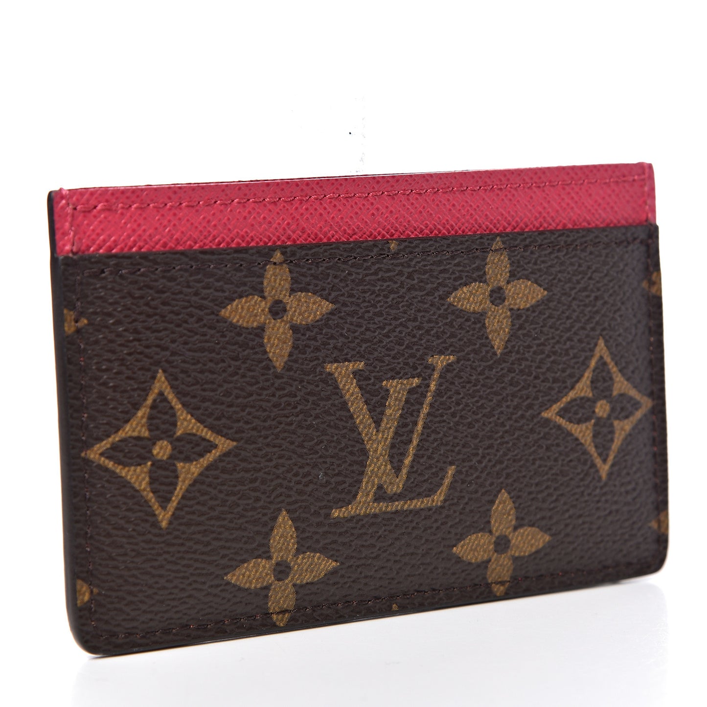 Monogram My LV Heritage Card Holder Fuchsia White