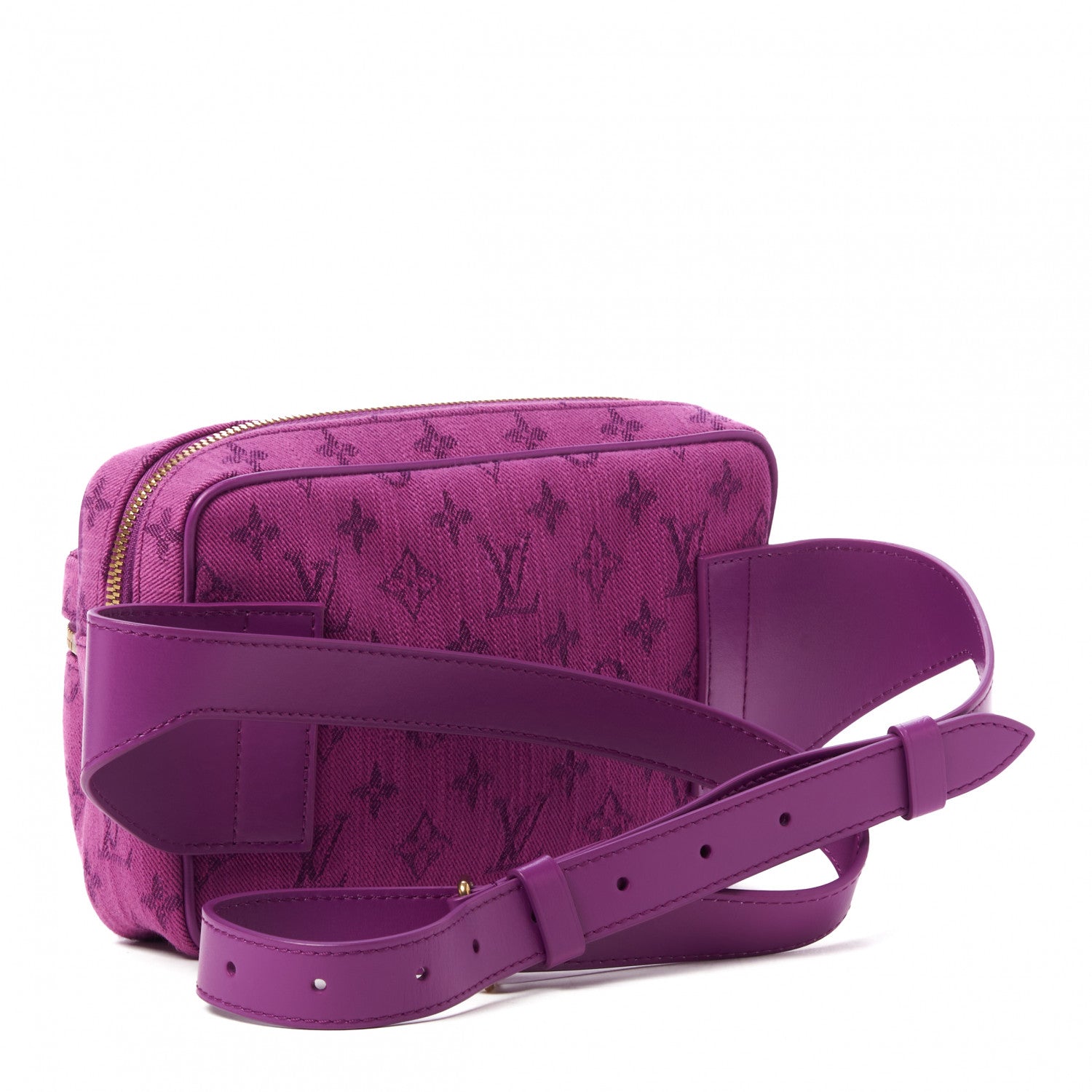 Louis Vuitton Denim Monogram Outdoor Bumbag Purple 2 of 7