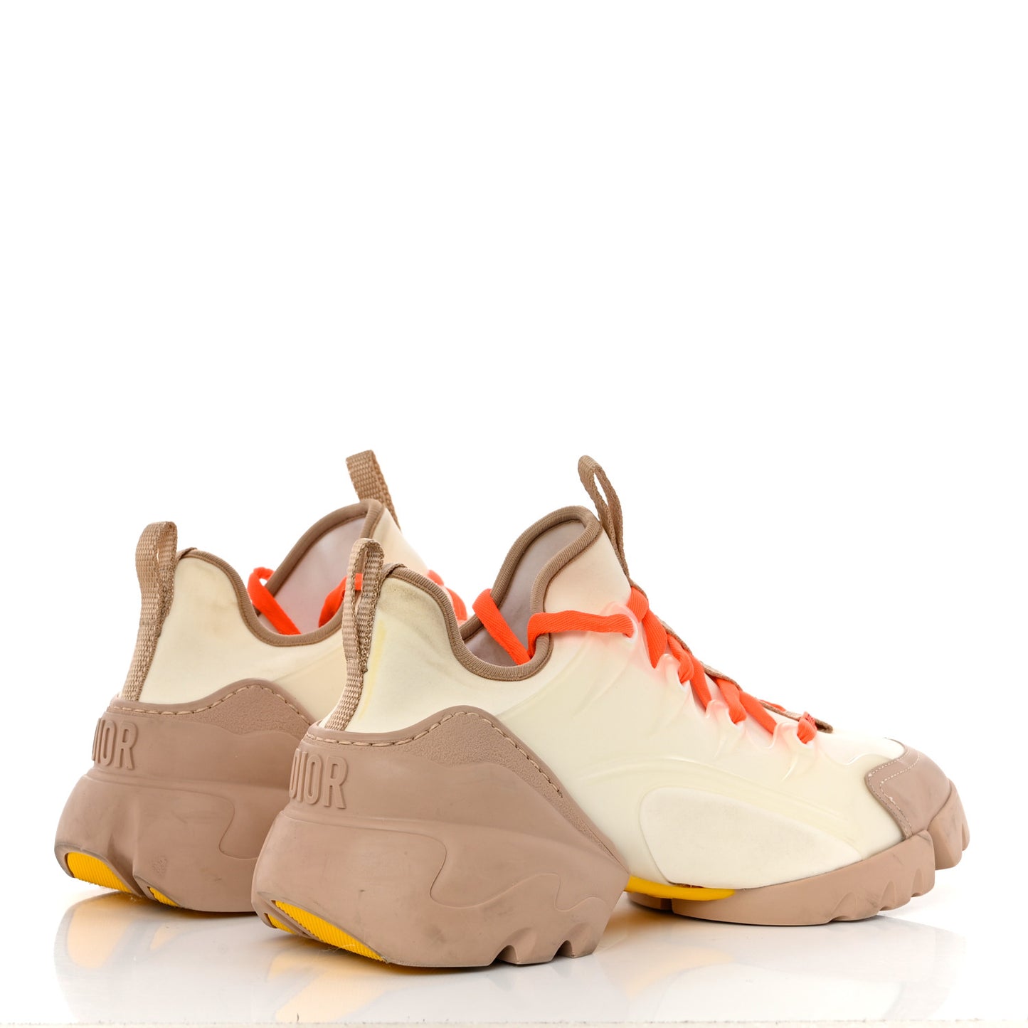 Neoprene Rubber Womens D-Connect Sneakers 40 White Beige