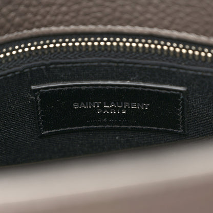 Saint Laurent Grained Calfskin Small Sac De Jour Fog 6 of 10