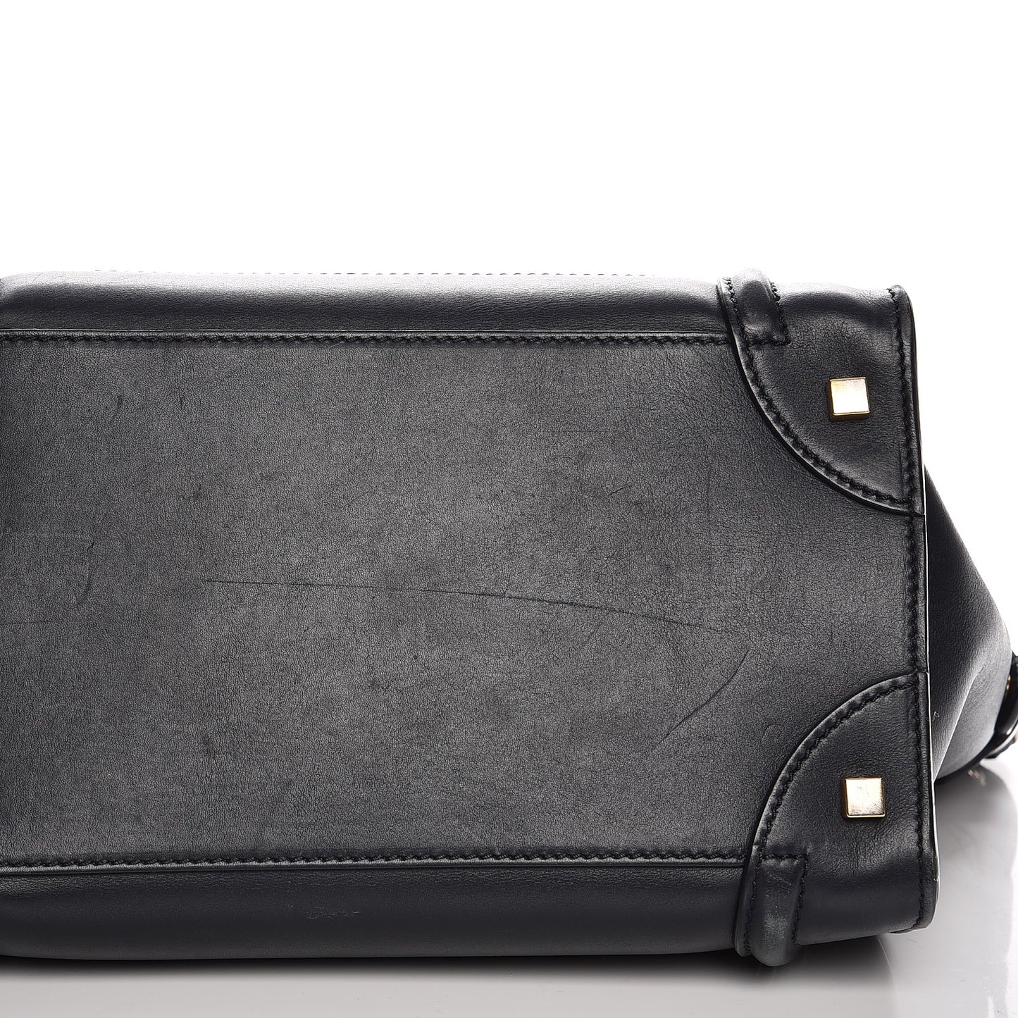 Smooth Calfskin Mini Luggage Navy Blue