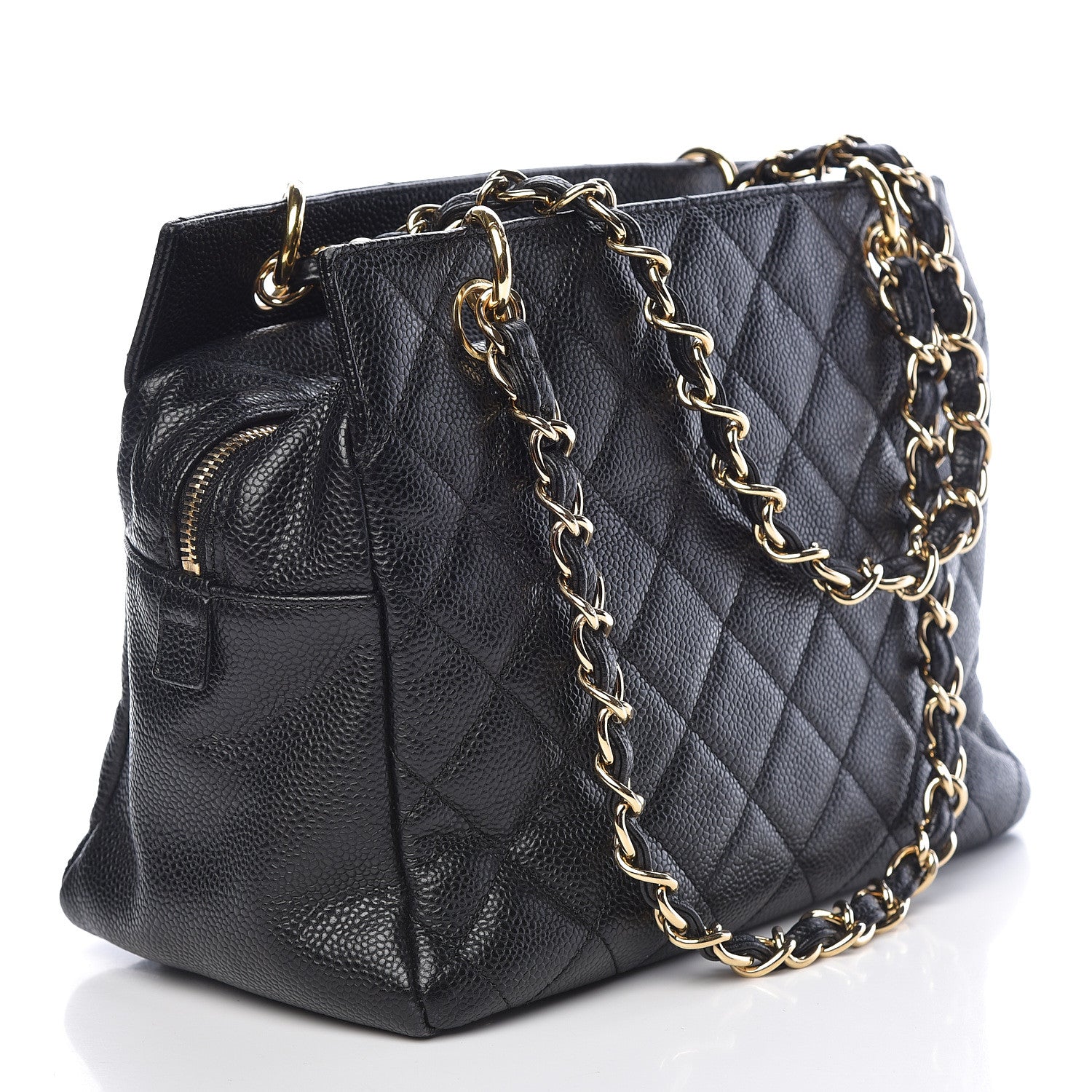 Chanel Caviar Quilted Petit Timeless Tote PTT Black 3 of 13