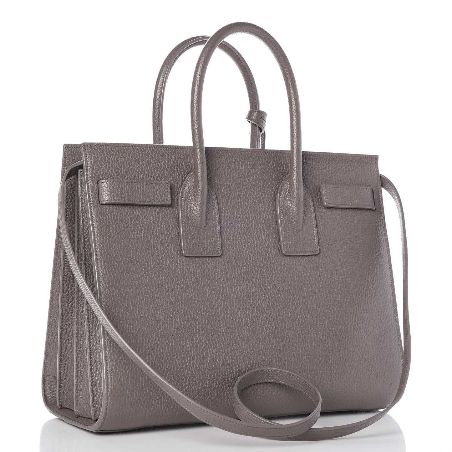 Grained Calfskin Small Sac De Jour Fog