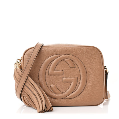 Gucci Pebbled Calfskin Small Soho Disco Bag Camelia 1 of 10