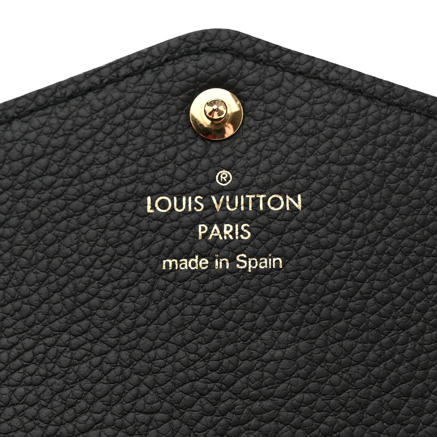 Monogram Empreinte Giant Sarah Wallet Black Beige