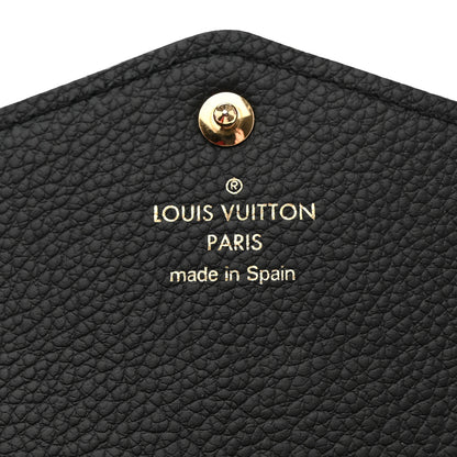 Louis Vuitton Monogram Empreinte Giant Sarah Wallet Black Beige 6 of 7