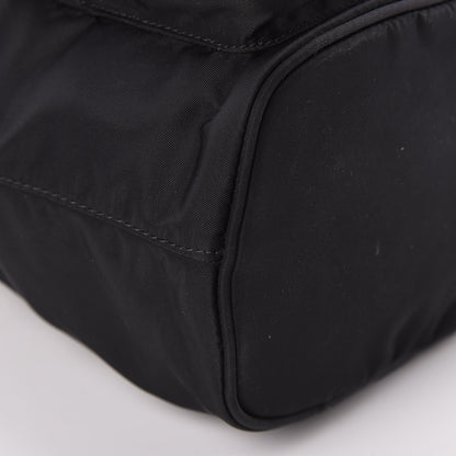 Prada Saffiano Tessuto Nylon Mini Bucket Crossbody Bag Black 8 of 9