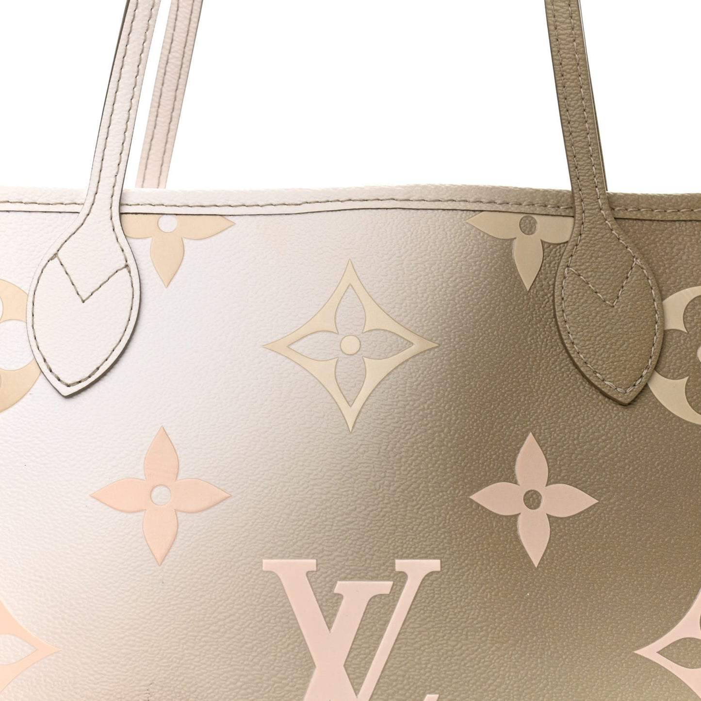 Monogram Giant Spring In The City Neverfull MM Sunset Kaki