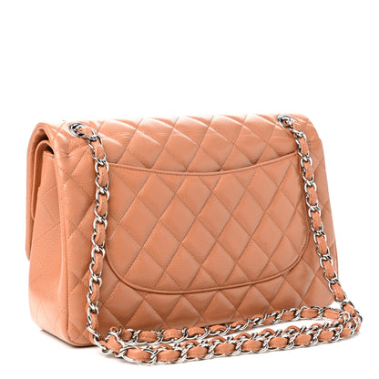 Chanel Caviar Quilted Jumbo Double Flap Light Brown 3 of 10