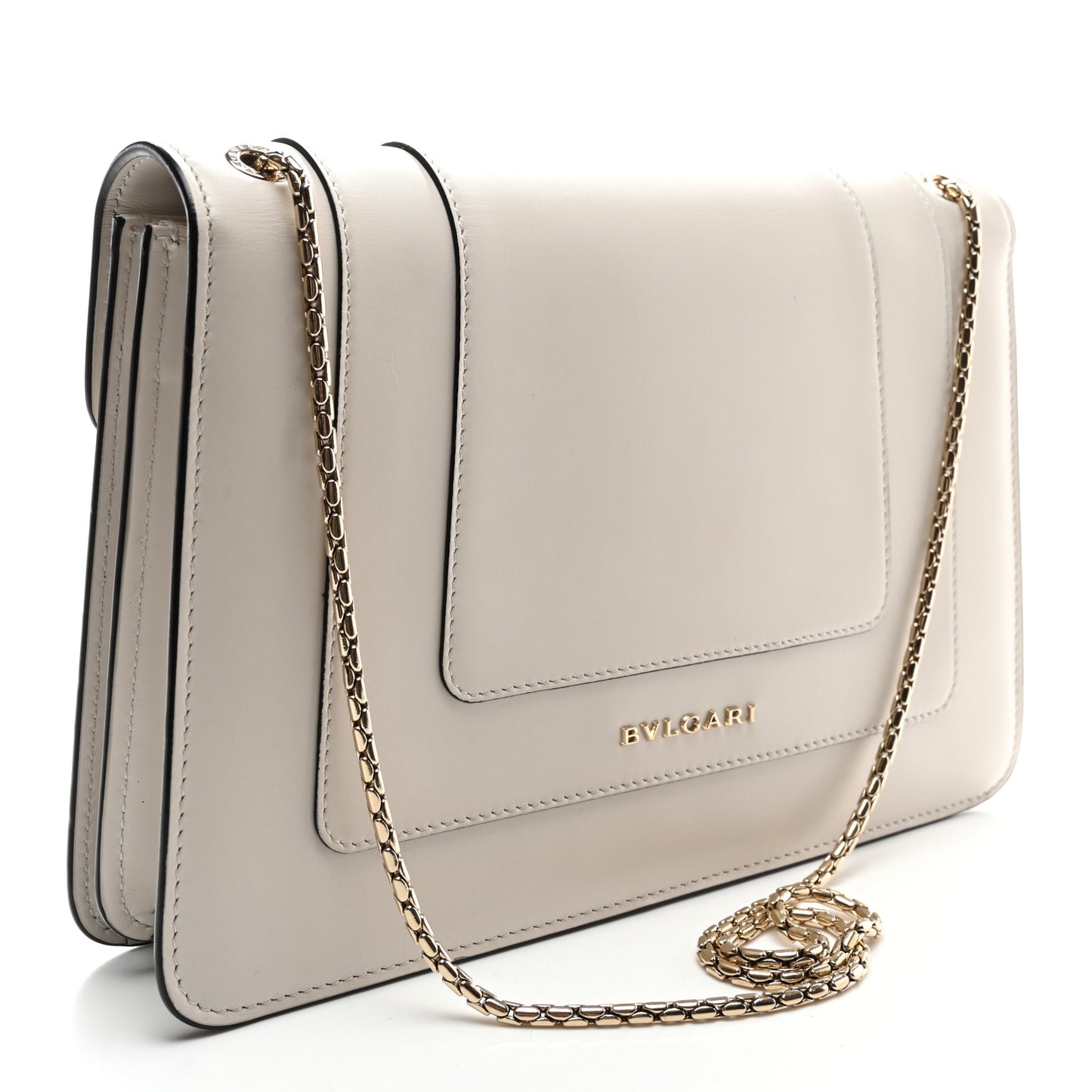 Calfskin Serpenti Forever Crossbody Bag White Agate