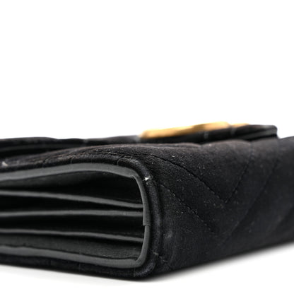 Gucci Velvet Matelasse GG Marmont Chain Wallet Black 9 of 12