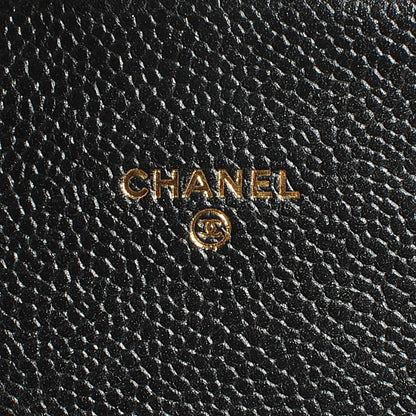 Chanel Caviar Quilted Travel Wallet Black 6 of 7