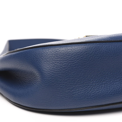 Chloe Grained Lambskin Drew Shoulder Bag Factory Blue 7 of 9