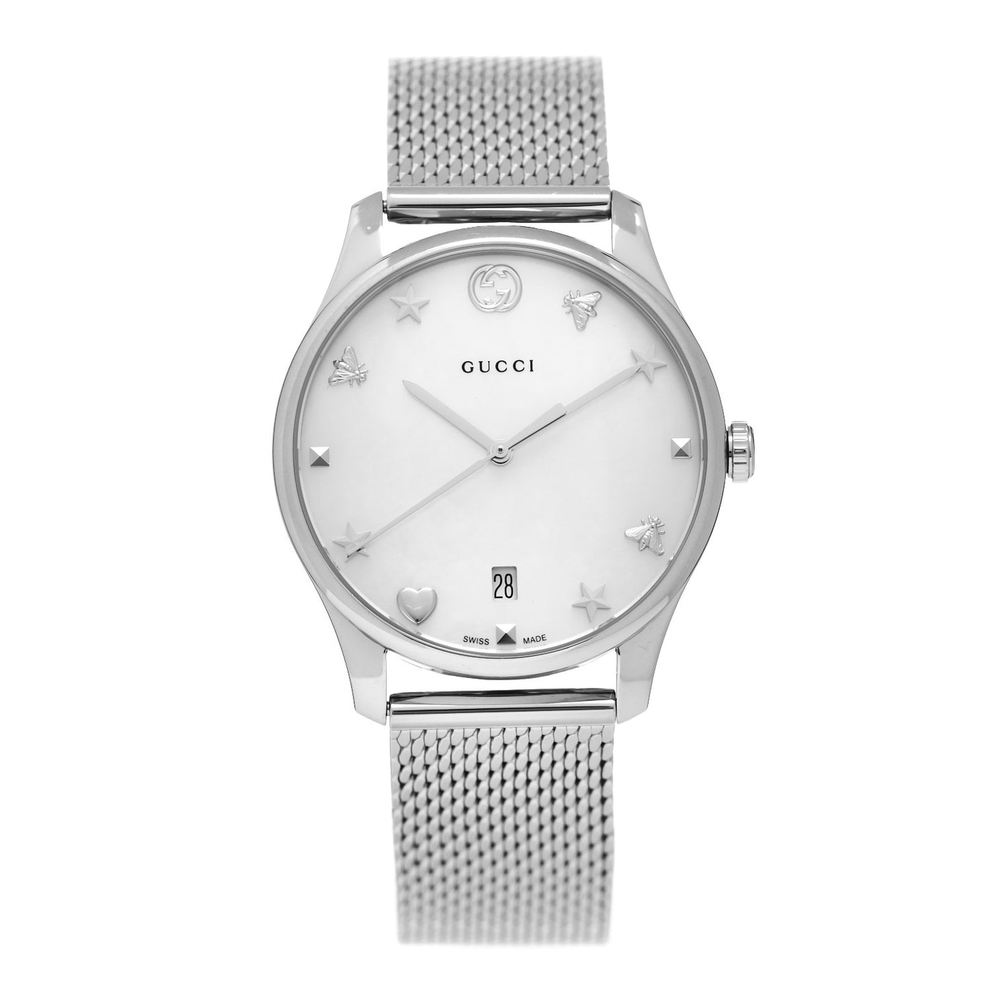Stainless Steel Mother of Pearl 36mm G-Timeless Charm Quartz Watch