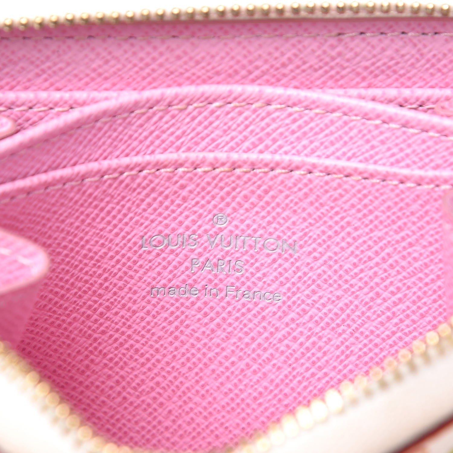 Louis Vuitton Monogram Multicolor Zippy Coin Purse Wallet White Litchi 6 of 7