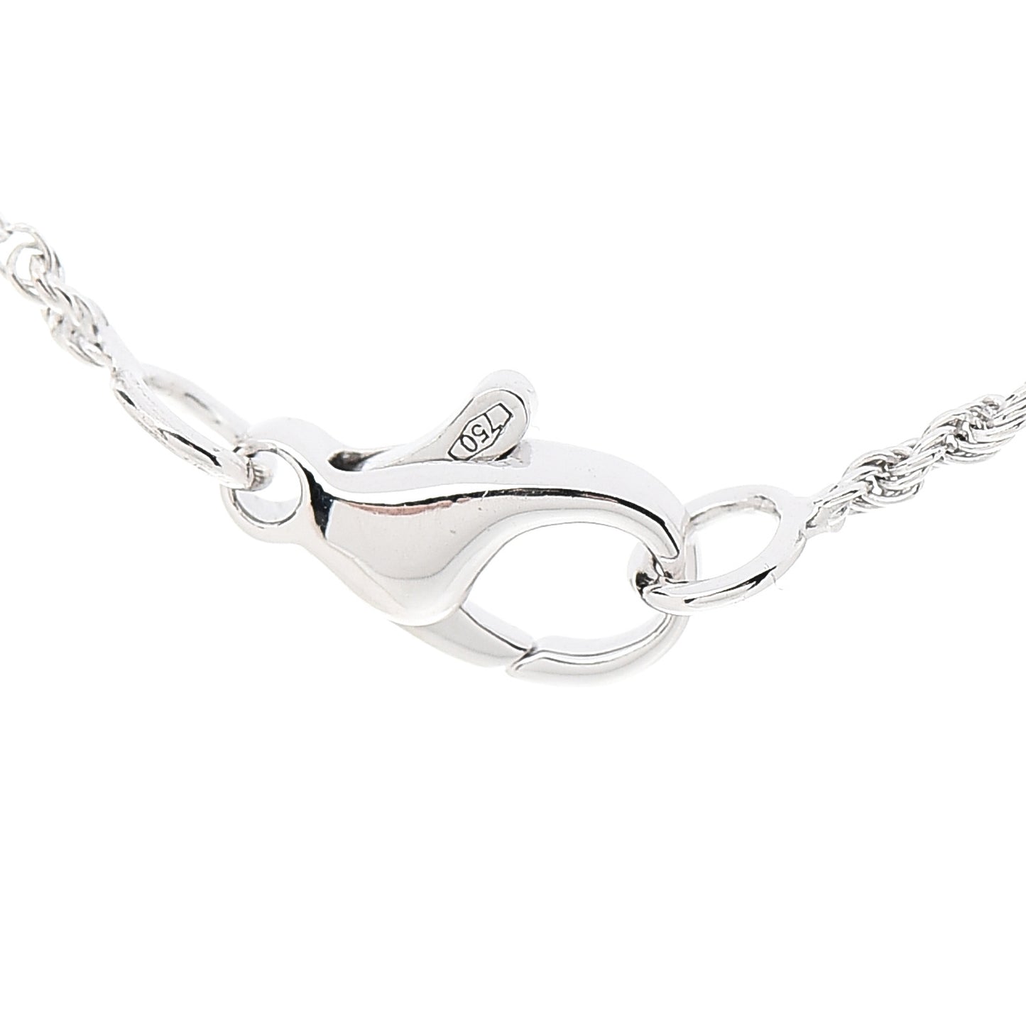 18K White Gold Diamond XS Serpent Boheme Necklace