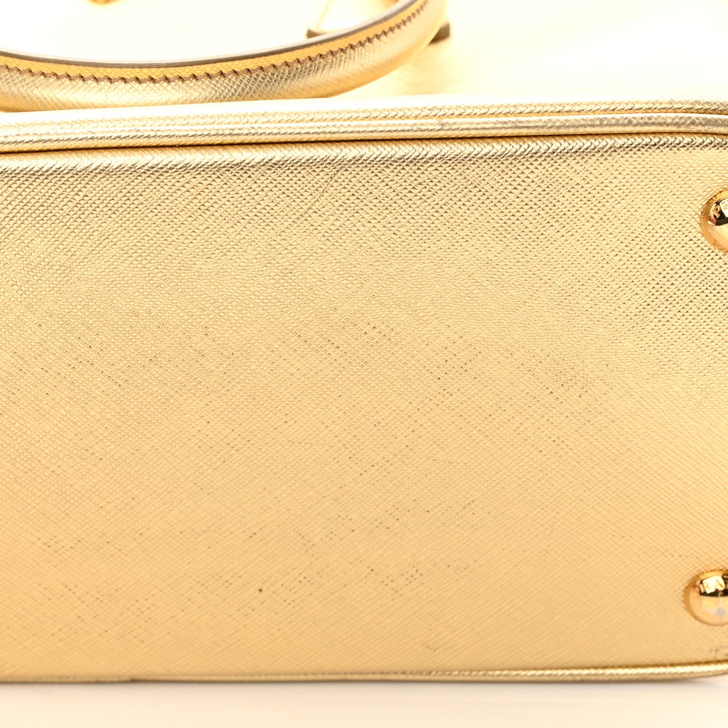 Prada Metallic Saffiano Small Galleria Double Zip Tote Platino 25 of 28