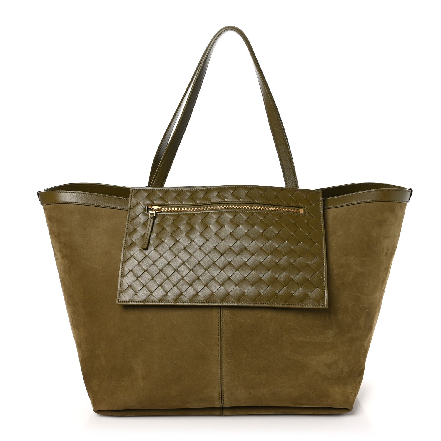 Bottega Veneta Nappa Intrecciato Large Flip Flap Tote Mud 1 of 11