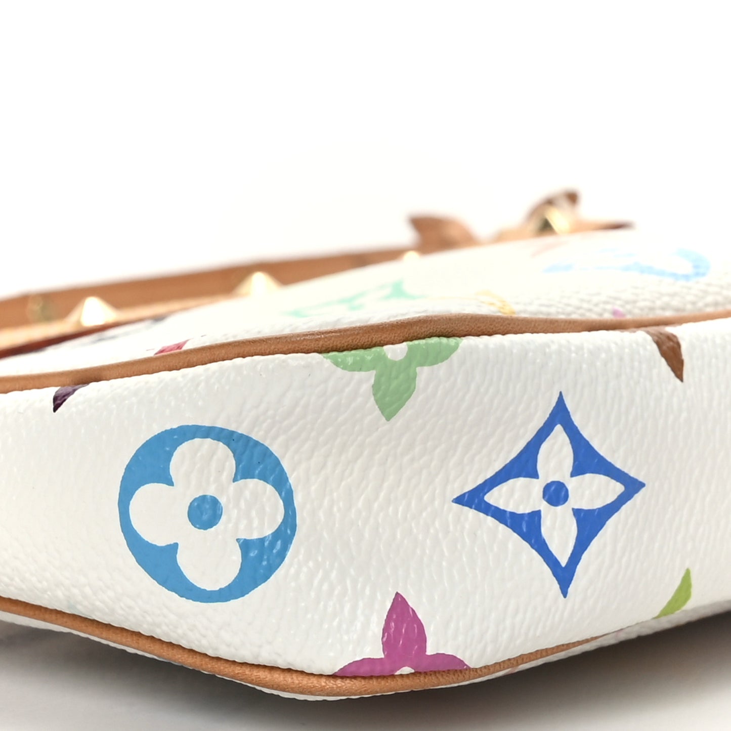 Monogram Multicolor Pochette Accessories White