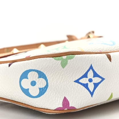 Louis Vuitton Monogram Multicolor Pochette Accessories White 9 of 10