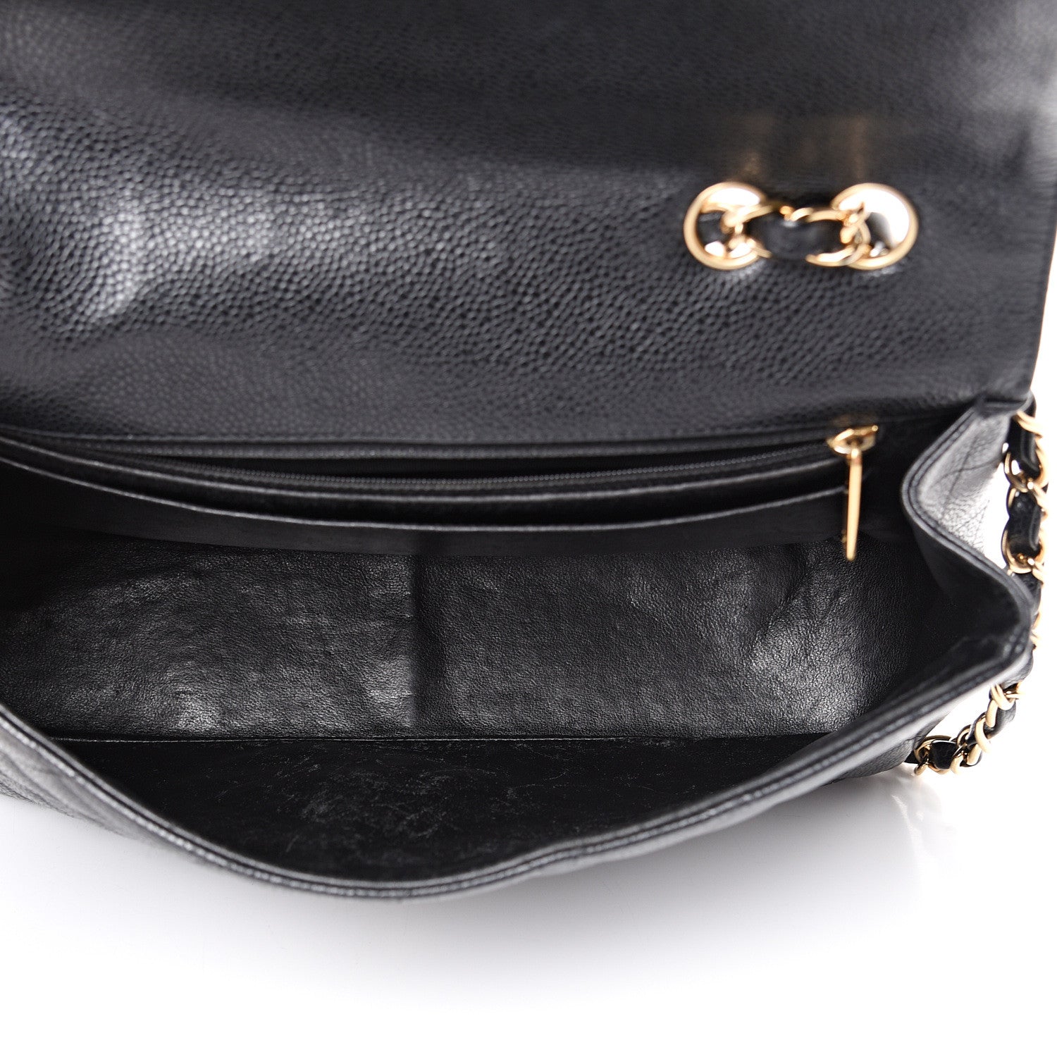 Chanel Caviar Quilted Jumbo Single Flap Black 4 of 13