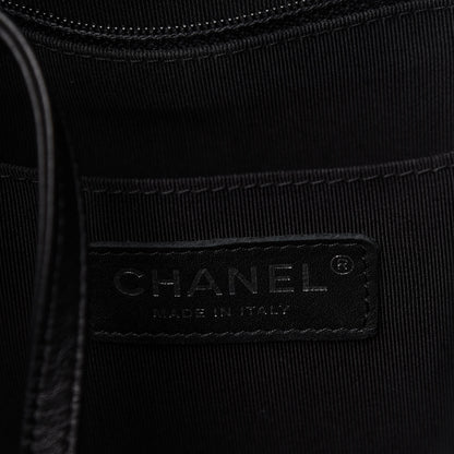Chanel Lambskin Chevron Small Urban Spirit Drawstring Bag Black 8 of 10