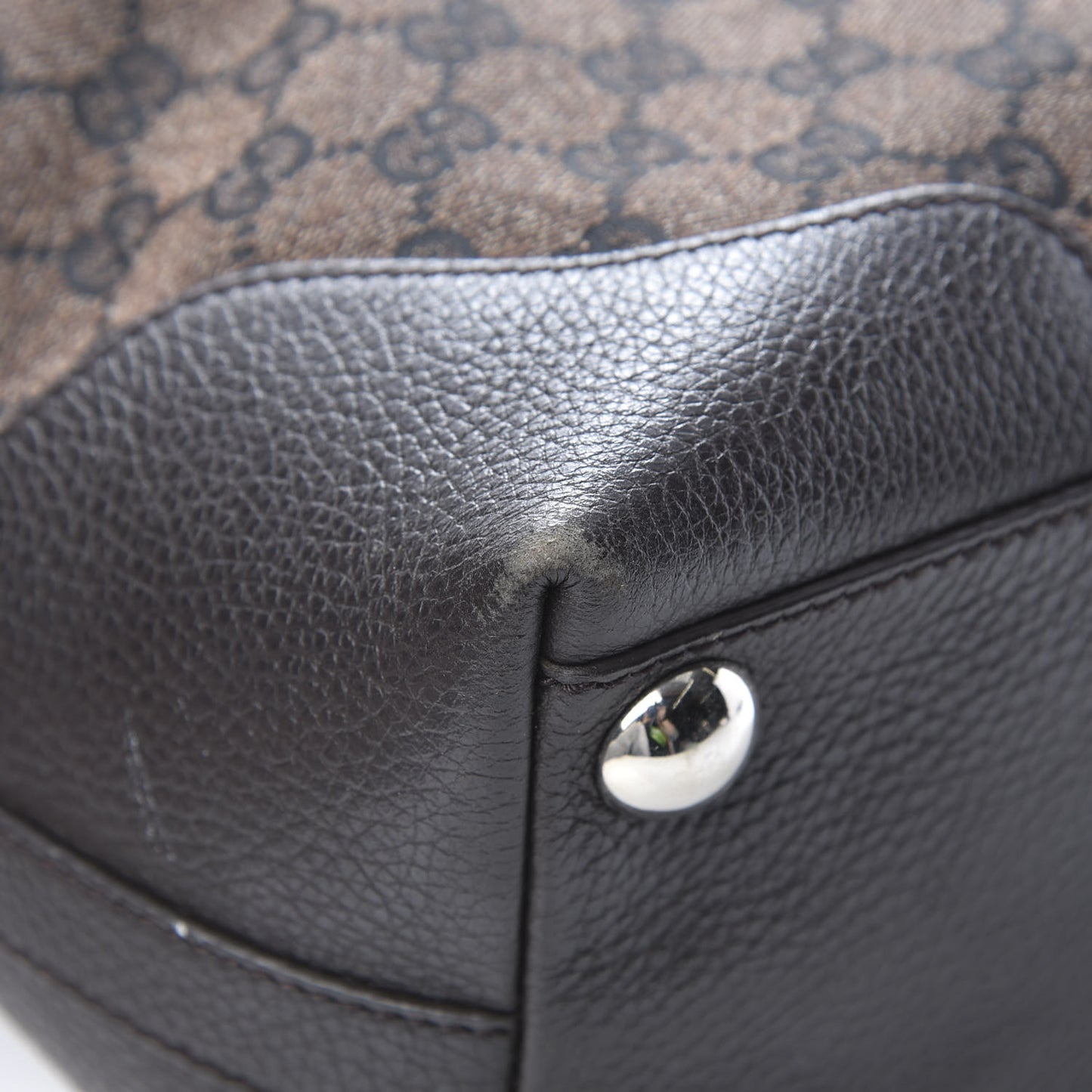 Monogram Tote Dark Brown