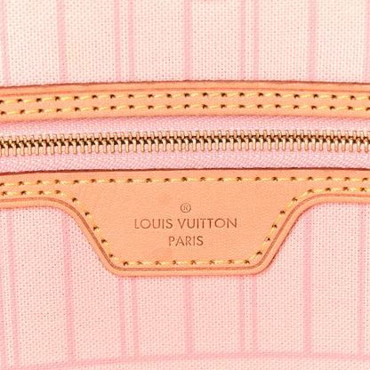 Louis Vuitton Damier Azur Neo Neverfull MM Rose Ballerine 7 of 12
