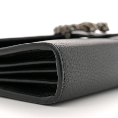 Gucci Calfskin Mini Dionysus Chain Wallet Black 9 of 11