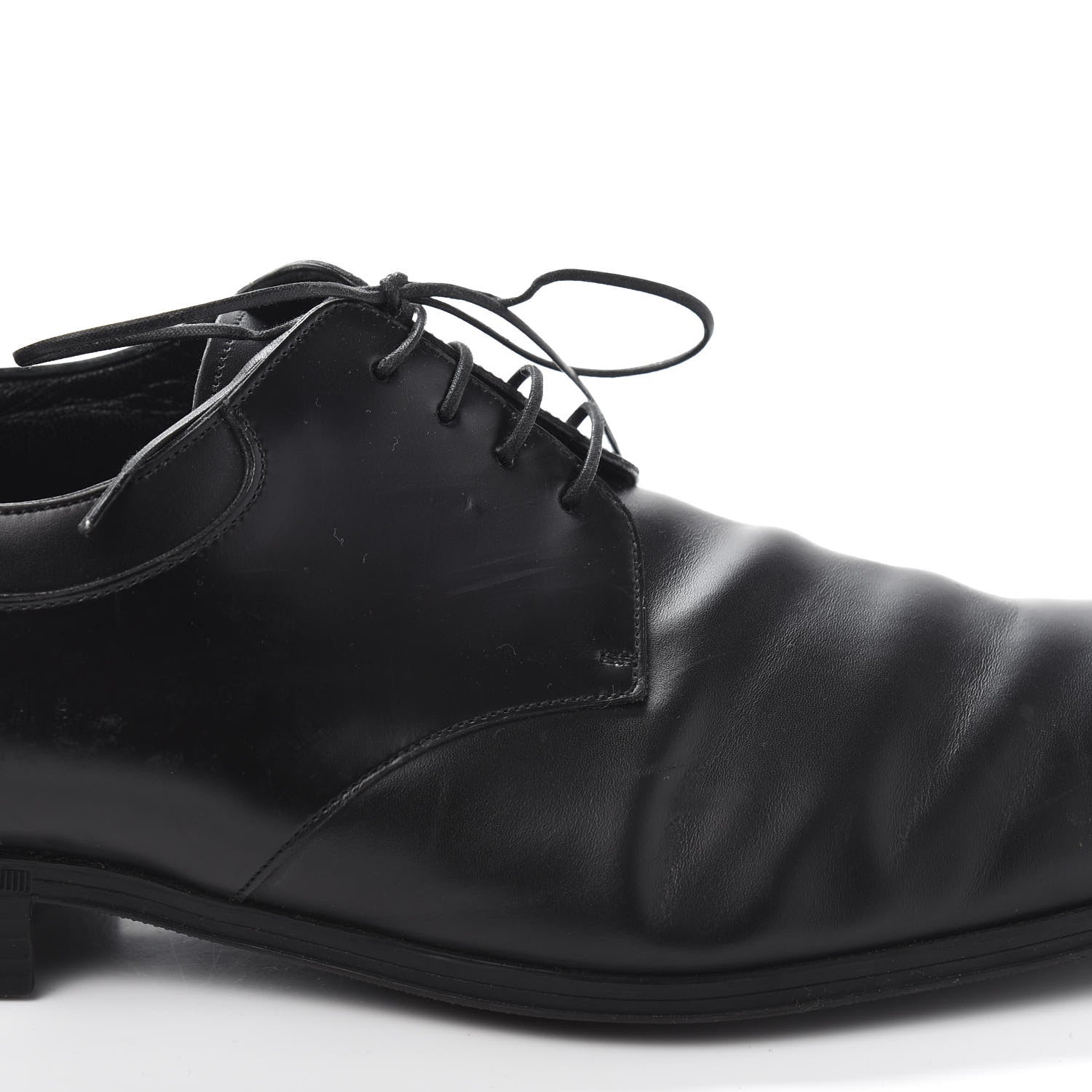 Louis Vuitton Mens Calfskin Oxfords 7.5 Black 10 of 14
