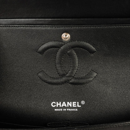 Chanel Lambskin Chevron Medium Double Flap So Black 6 of 9