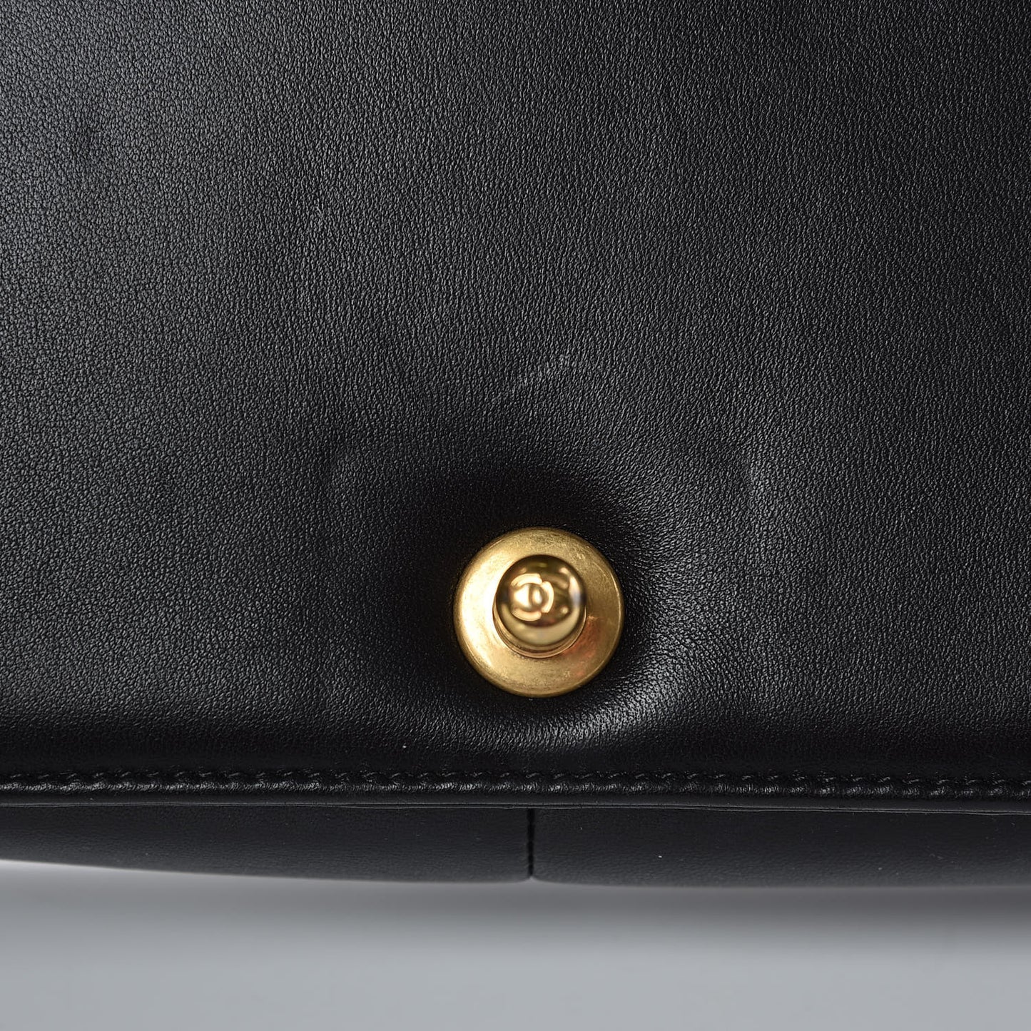 Lambskin Quilted New Medium Boy Flap Black