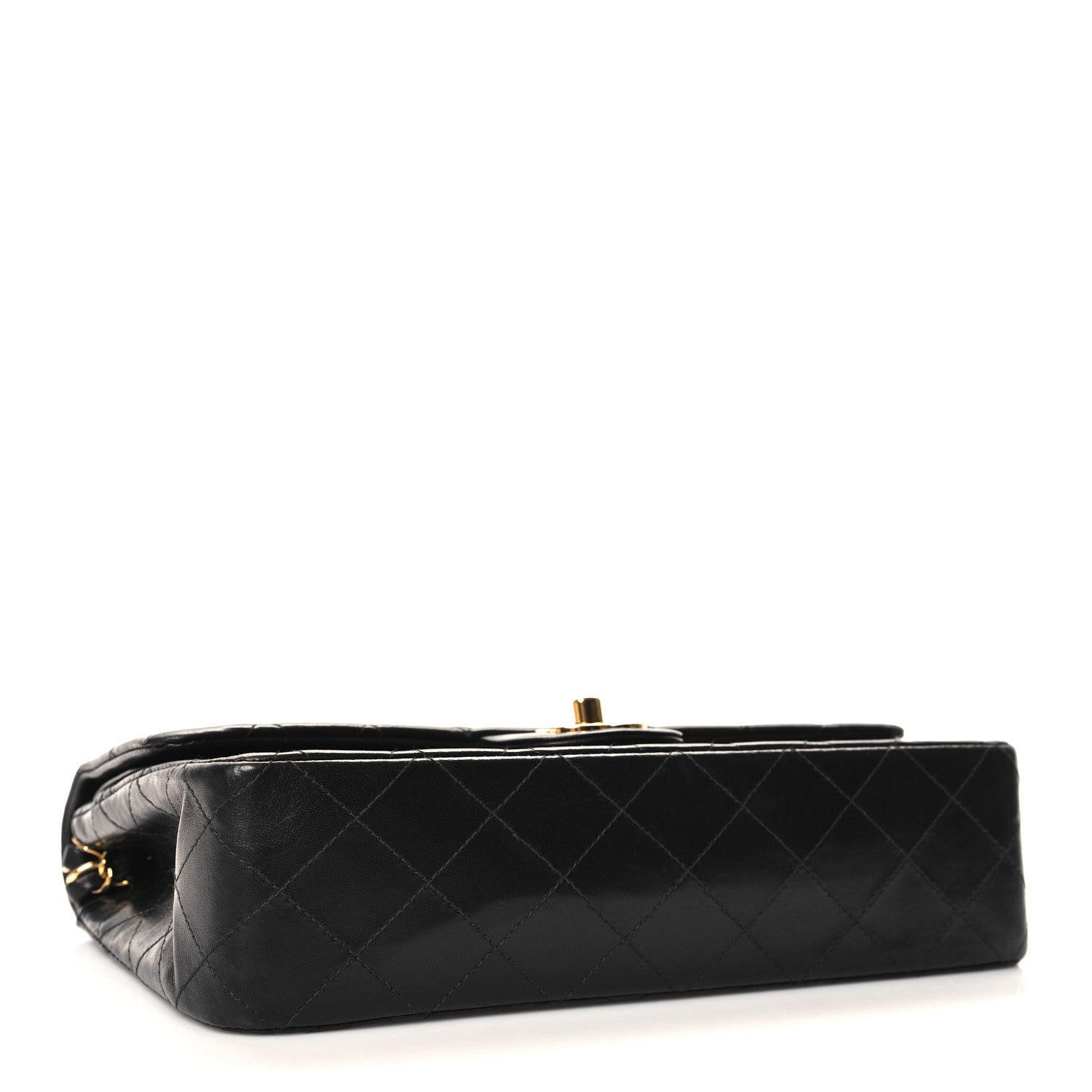 Chanel Lambskin Quilted Medium Double Flap Black 4 of 11