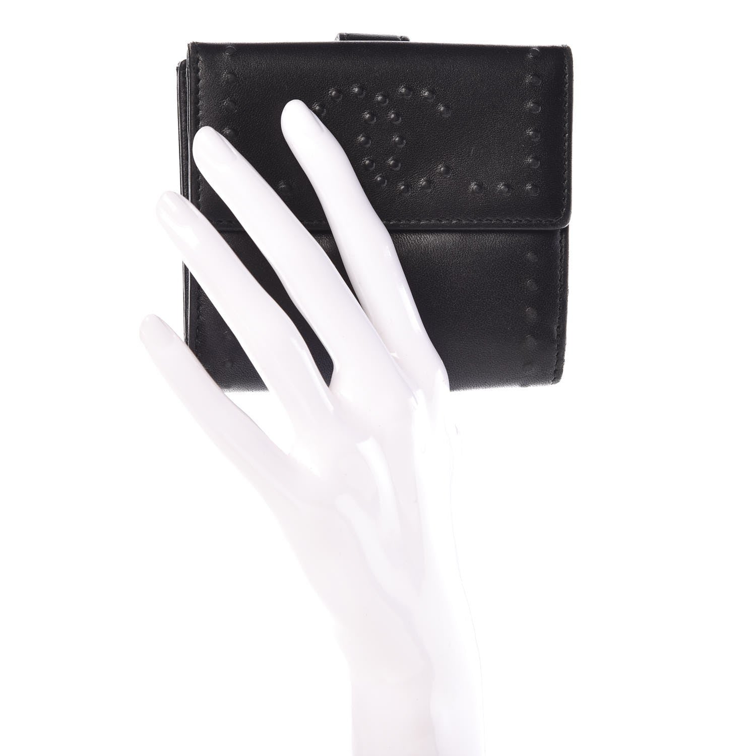 Chanel Lambskin CC Double Sided Wallet Black 2 of 12